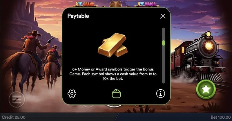 Gold Train Heist - Free Spins z podwojeniem siatki bębnów